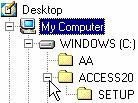 Jį spragtelėjus katalogų medis išsijungs ir Windows Explorer programa pasidarys neatskiriama nuo programos My Computer. Būtų galima daryti išvadą, kad tai labai panašios programos.