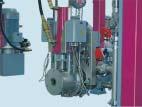 system components in suspension of supporting frame Simplified system alignment Start-up valve - for separation of melt