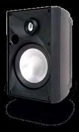 875 mm) OE5 Three 5 1 4" Aluminum Cone Woofer with Rubber Surround Pivoting 1" Liquid Cooled Aluminum Dome Tweeter Efficiency: 89dB 1W/1m Power Recommendations: 5-100 watts