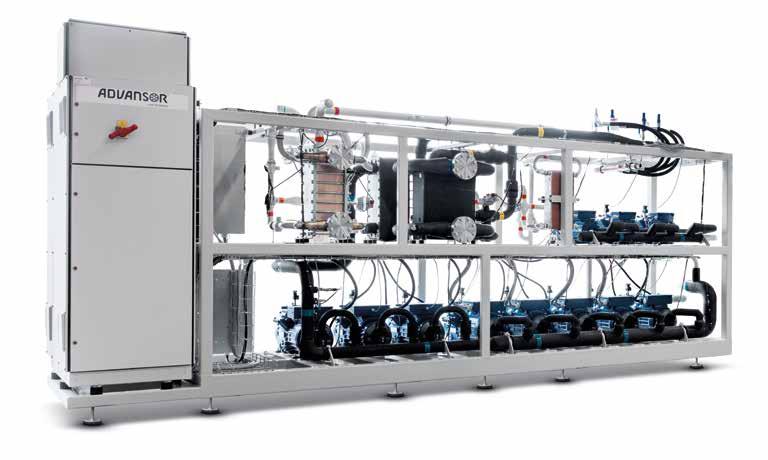 From the receiver, the liquid flows to the LT, MT and air conditioning evaporators where traditional expansion valves are used for direct injection (DX).