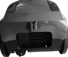 Replace the Pre Motor Filter by locating in the slot in the Vacuum cleaner housing and pushing in firmly. 13.1.3 Exhaust Filter The exhaust filter is located inside the rear grille.