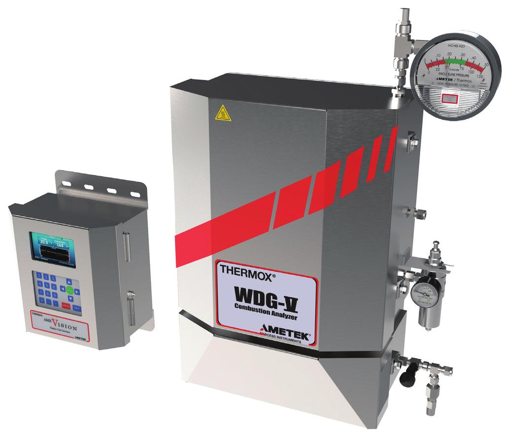 WDG-V SERIES COMBUSTION ANALYZERS WDG-V O 2 Analyzer WDG-VC O 2 Analyzer and Combustibles (COe) WDG-VCM O 2 Combustibles (COe), and Hydrocarbon Reliability Safety Maintenance The WDG-V is designed