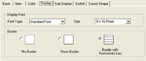 (8) Display Settings ) Select Standard Font for [Font Type]