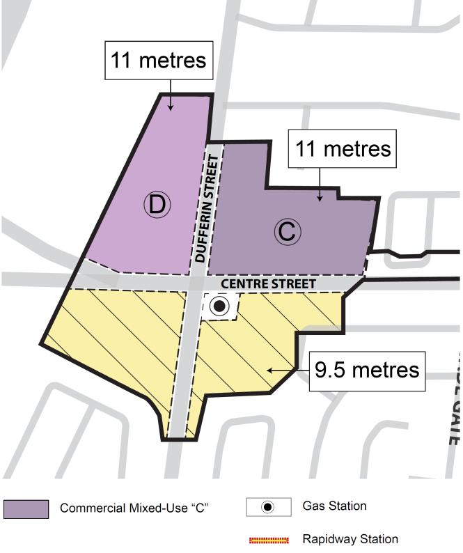 Intensification is to occur at strategic locations in the Corridor and at GO Transit Stations. The YROP also sets out an overall long term density target of 2.