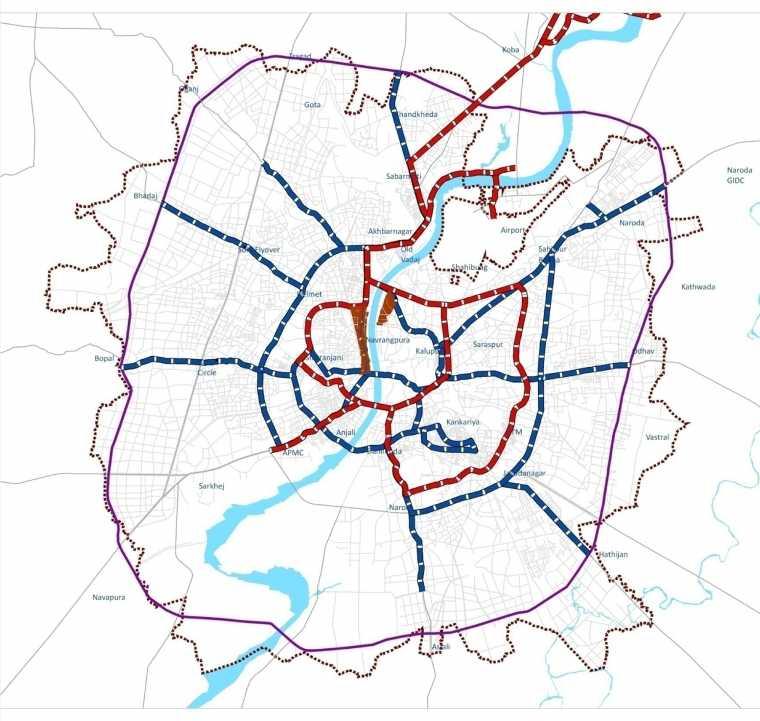 CBD connectivity with the City AHMEDABAD AHMEDABAD Population Density (Urban Built in persons/ha ) 174 Population Density (Urban Sprawl in 155 persons/ha) Compactness