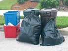 Garbage Garbage must be placed in containers with closed lids, or in closed plastic bags. Each garbage container or bag cannot weigh more than 40 pounds.