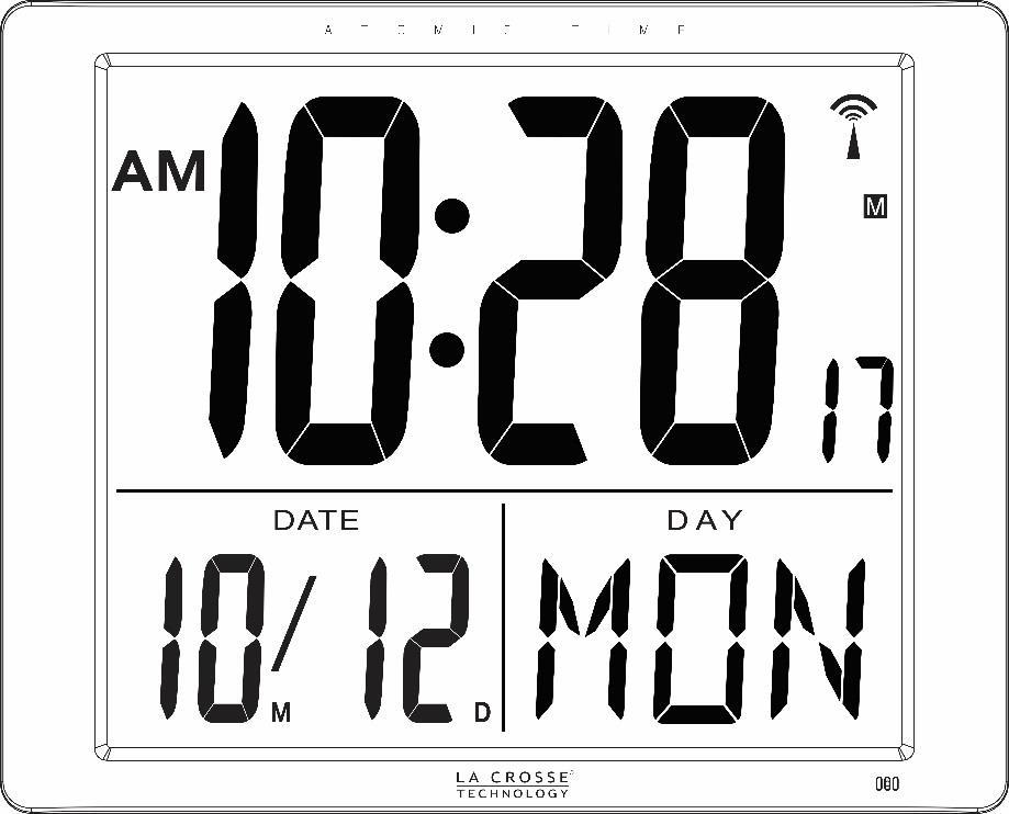 Model: 515-1316 Instruction Manual DC: 052015 ATOMIC DIGITAL CLOCK Time and Alarm Month,