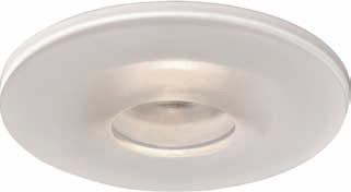 perimeter with clear glass center Wet location listed for showers Glass Profile (from trim plate) Outside Diameter H36LVICAT: 50W H36LVTAT: 50W H36LVTAT277: