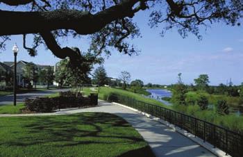Incorporate existing natural features such as streams and other water bodies into the open space system. Provide continuous public access along waterfront areas.