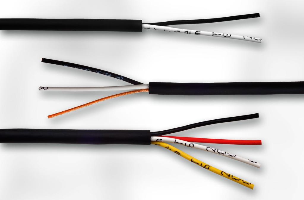 STANDARD T6 (200 C) SENSOR CABLE RANGE for the Automotive Industry High-performance automotive wire In addition to TE Connectivity s (TE) custom design capability, for bespoke cable constructions
