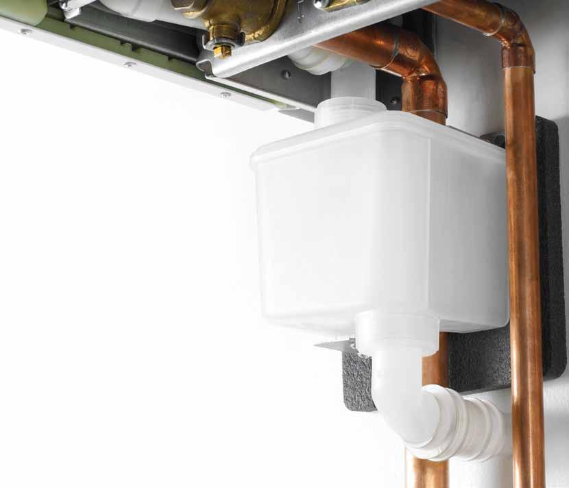 An alternative and Sure solution The CondenseSure auxiliary siphon has been designed to allow a more flexible approach to boiler siting and enable condensate discharge pipes to be installed
