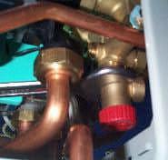 ? Remove the two fitting screw and washers of gas valve from the bottom side of boiler.? Withdraw gas valve assembly.
