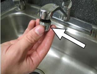 4. Open the hot water faucet and run water for minimum 60 seconds and until the flow is