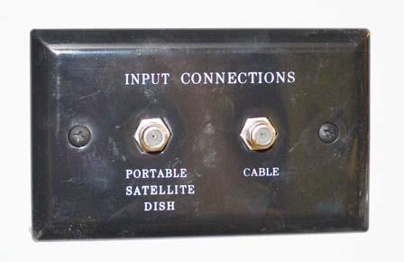 Power Switch Exterior Connection for Satellite Dish and Cable TV (Located in utility compartment) TV Signal Amplifier Power Switch (Located in an overhead cabinet or mounted on a wall near the TV)