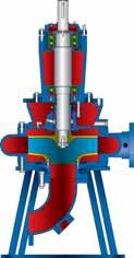 Vertical Volute Pumps In a vertical volute pump, the shaft is vertical, and the impeller discharges radially and horizontally against the casing.