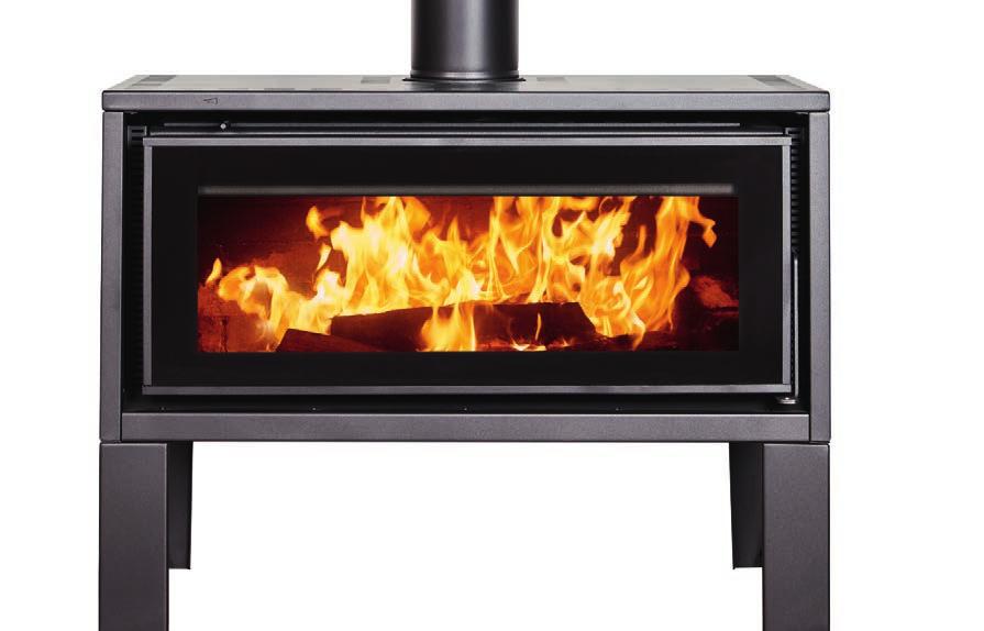 Create a stunning centerpiece for your living space with the sleek, curved European inspired design of the Caliente. Firebox is lined with new SKAMOLEX No need for Firebricks!
