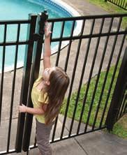hinges Made of high quality aluminum with no visible fasteners Transferablee Limited Lifetime Warranty PANEL SPECIFICATIONS Straight Walk Gate Arched Walk Gate Fence panel must be at least 48" tall