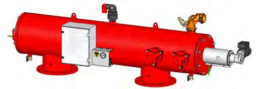 The collector assembly is driven by unidirectional electrical motor connected to a reversing direction shaft that enables a continuous linear movement (back and forth) of the collector assembly.