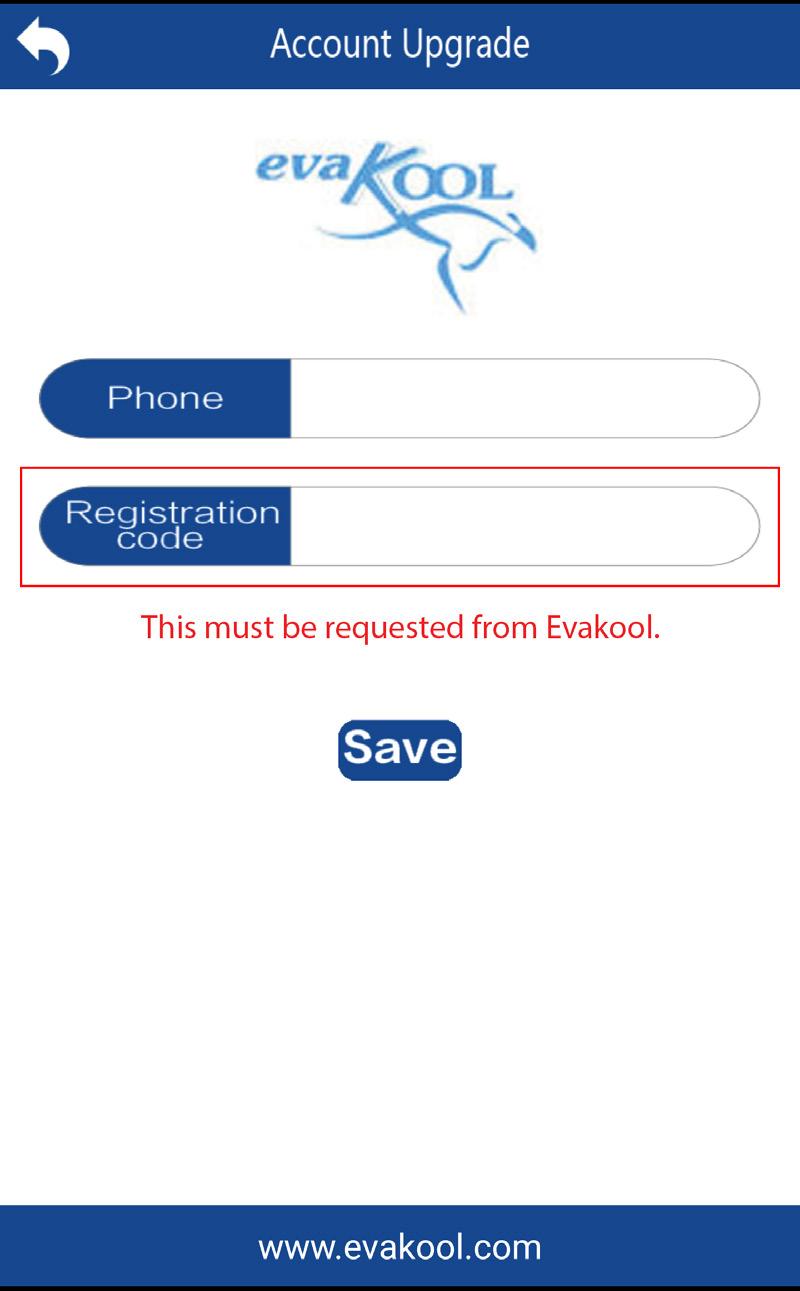 3. On this page, enter the details that Evakool sent to you after registering your warrant with them.