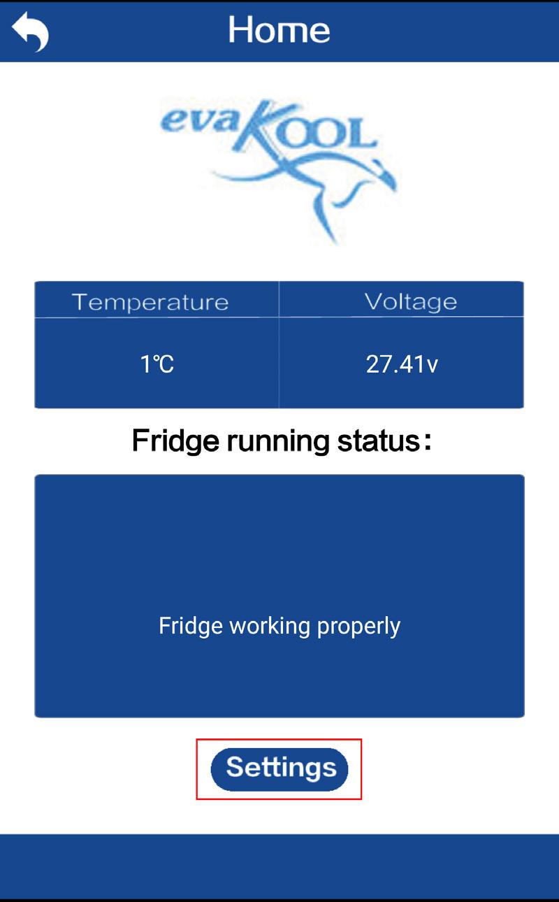 6. You can now use the application to monitor your fridge s voltage or temperature. 7. You can also turn your refrigerator on or off.