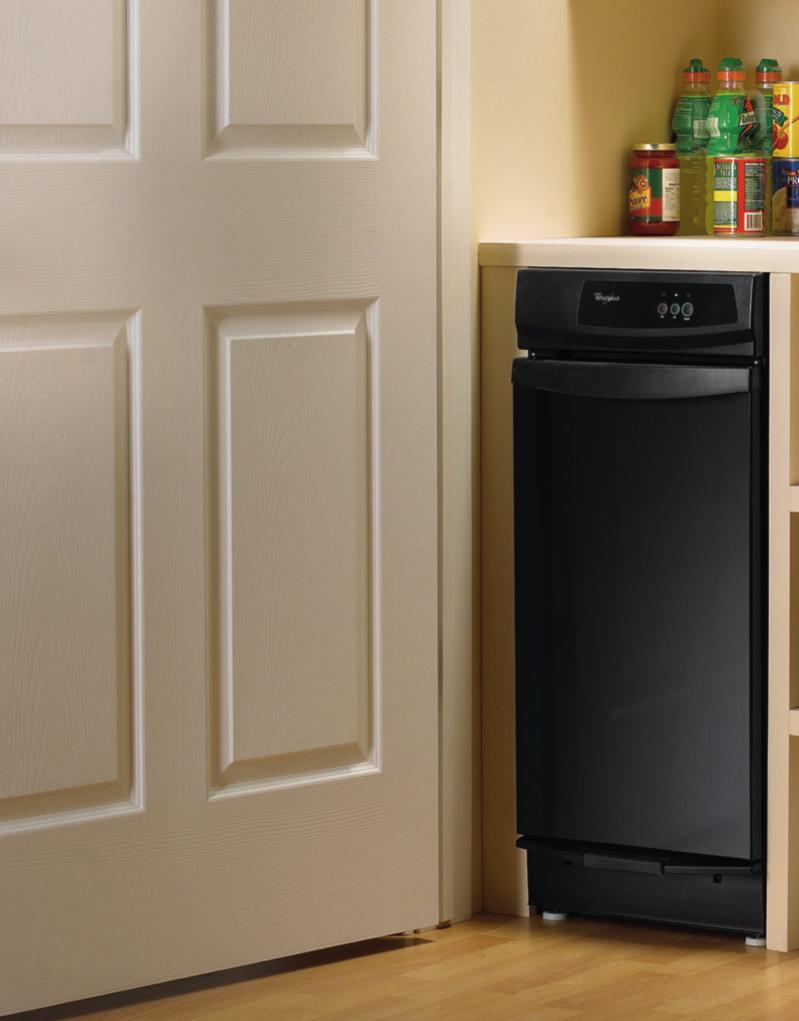 TRASH COMPACTORS & FOOD DISPOSERS Reduce your trash volume and trips to the curb QuickSelect system Make changes in an instant with easy-to-operate touch pad controls on the front of the trash