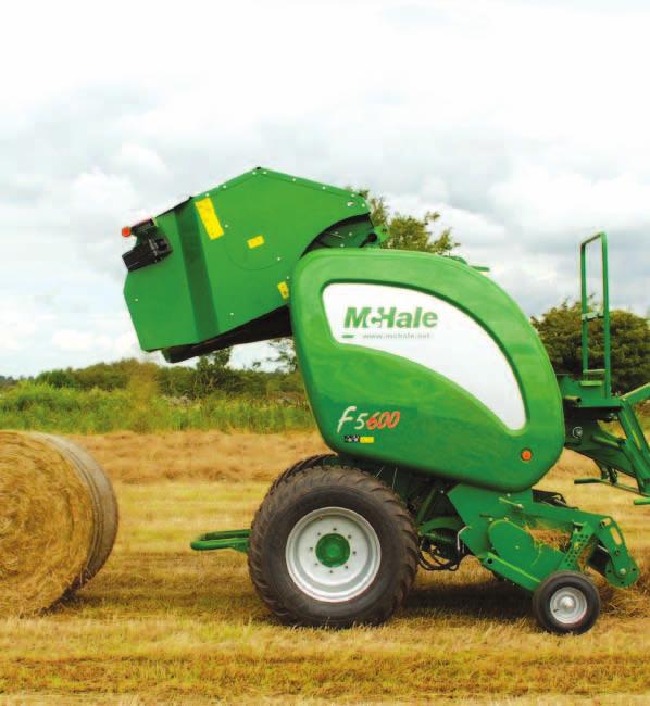 The McHale F5600 is fitted with a servo operated load sensing control valve, which makes the baling