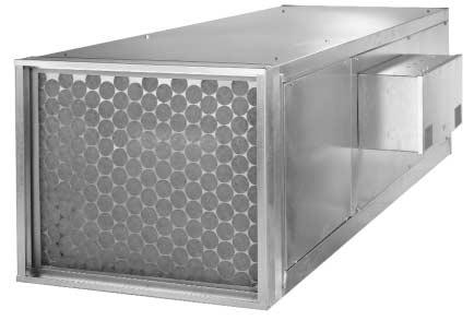 OPTIONAL CONSTRUCTION CDH/CDV Model CDH/CDV (CDH shown) Through rigging holes provided Stainless steel coil casings, copper fins Auto air vents on hydronic coils Quick open access panels Scrim