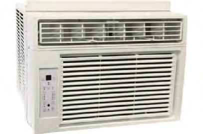 WINDOW MOUNT AC & HEATING UNITS AIR CONDITIONERS Electronic controls with full feature remote and auto restart on most models Adjustable air direction Easy-access, slide-out, washable filter One