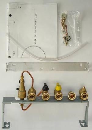 - 20-2.2 WATER CONNECTIONS In France, the boiler is provided with a pre-fabricated panel in a separate pack and the 45 mm wall spacing kit.