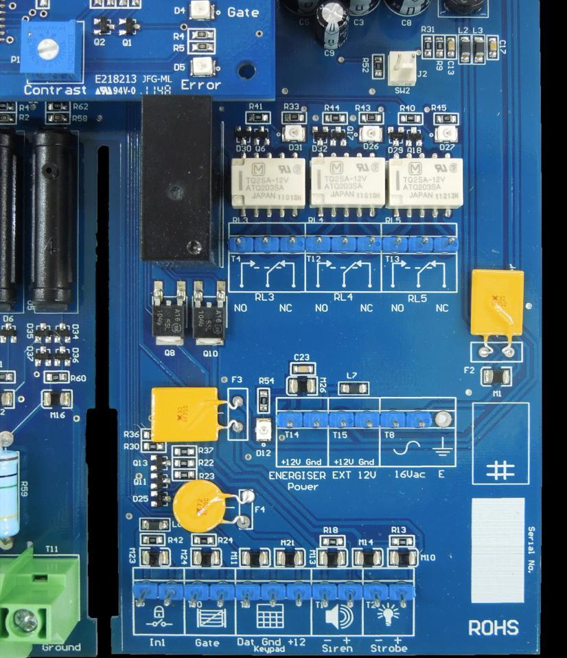 Low voltage Terminals Label Type Description SW2 2 Way Connects to the same microcontroller input as IN1 and functions exactly the same way as IN1.