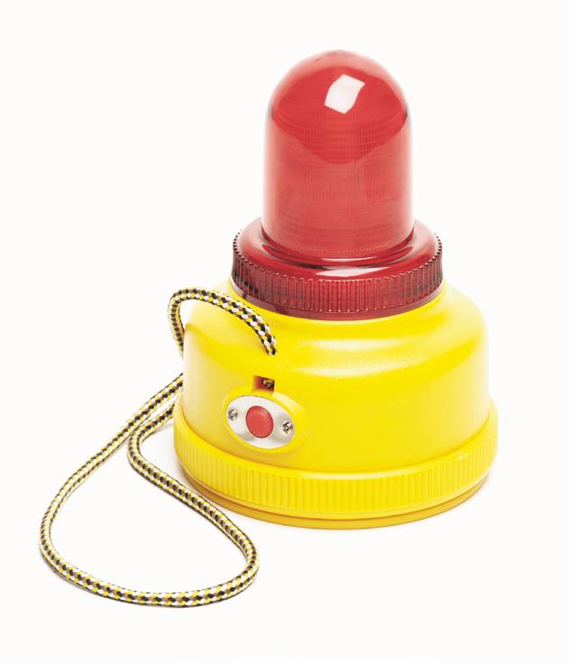Portable Signaling Porta-lamp Battery powered xenon strobe Available with amber or red lens Weatherproof
