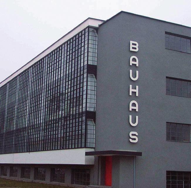 > Minimal sans serif typeface Architype Bayer, designed by Herbert Bayer in 1925 > The Bauhaus Building in Dessau, Germany Bauhaus typography and grid systems Herbert Bayer was one of several Bauhaus