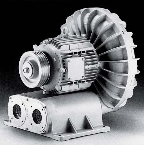 SIDE CHANNEL BLOWERS SD 10 Model range without motor This type of appliance can be driven from an external source via V-belts.