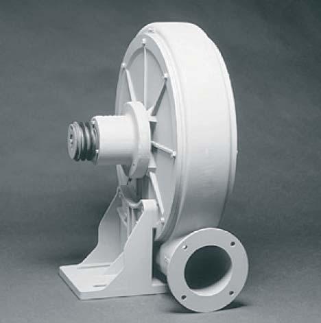 HIGH PRESSURE BLOWERS HRD Model range without motor This type of high-pressure fan can be driven from an external source via V-belts.