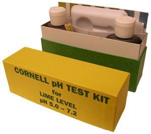 In the field testing Cornell Soil ph test Kit Available at your local extension office $15 each Will quickly give you a liming recommendation No fertilizer recommendation Soil ph is the most