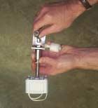 Installing the Level Indicator (Figure 7) With the float switch out of the way, install bolt into bracket then wall anchor. Tighten securely.