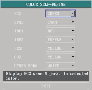 Figure 4-24 IP Address Setup 4.7.3 Self Definition of Color Select COLOR SELF-DEFINE >> in USER MAINTAIN menu. The following menu appears.
