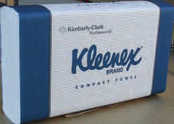 5cm (Blue) 250 sheets Kleenex Compact Towels Compact interleaved hand