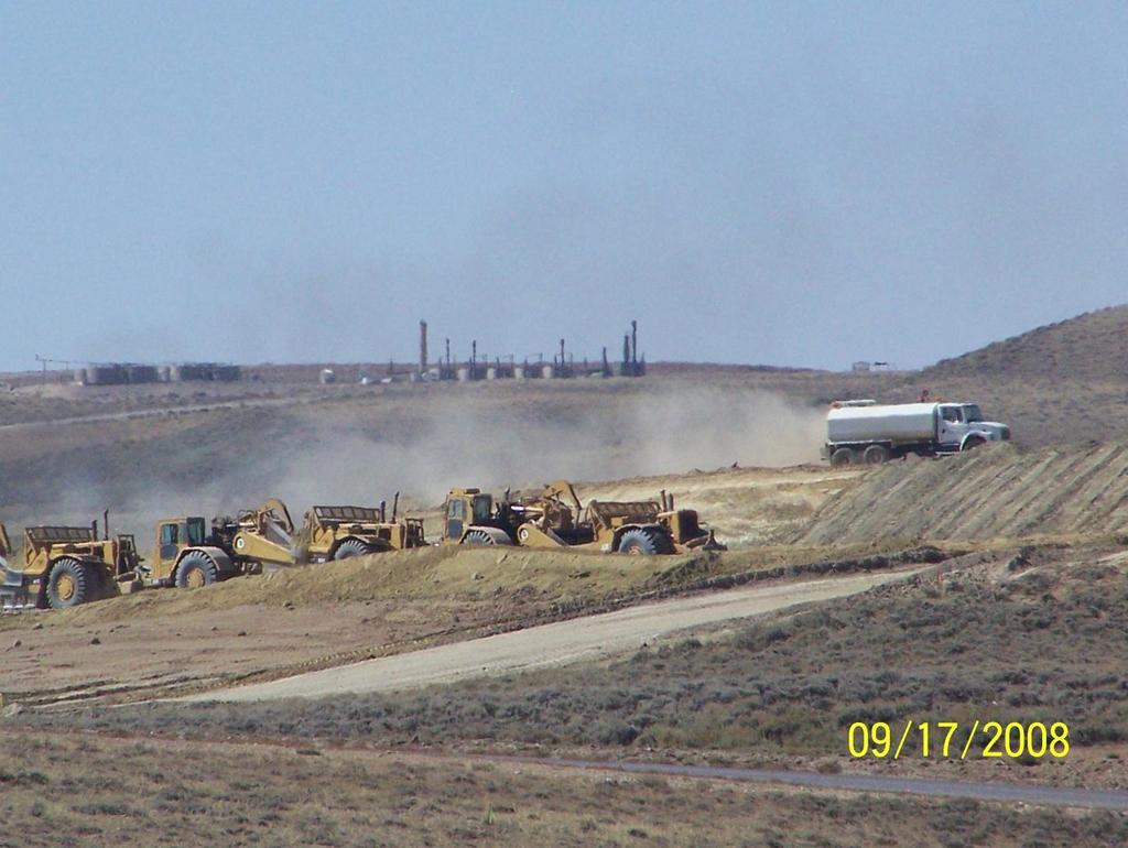 Construction of a new well pad