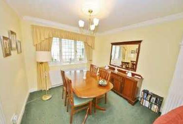 19m) Central heating radiator, wood fireplace with fitted coal affect gas fire, coved ceiling, staircase off, opening through to Dining Room. LIVING ROOM DINING ROOM 9'5"x 9'7" (2.87m 2.
