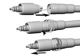 4. Operation Assembly/Removal RQ-53 / RQ-54 Insert the Roto Quick coupling into the apertures of the supply hose. Screw the union nut on.