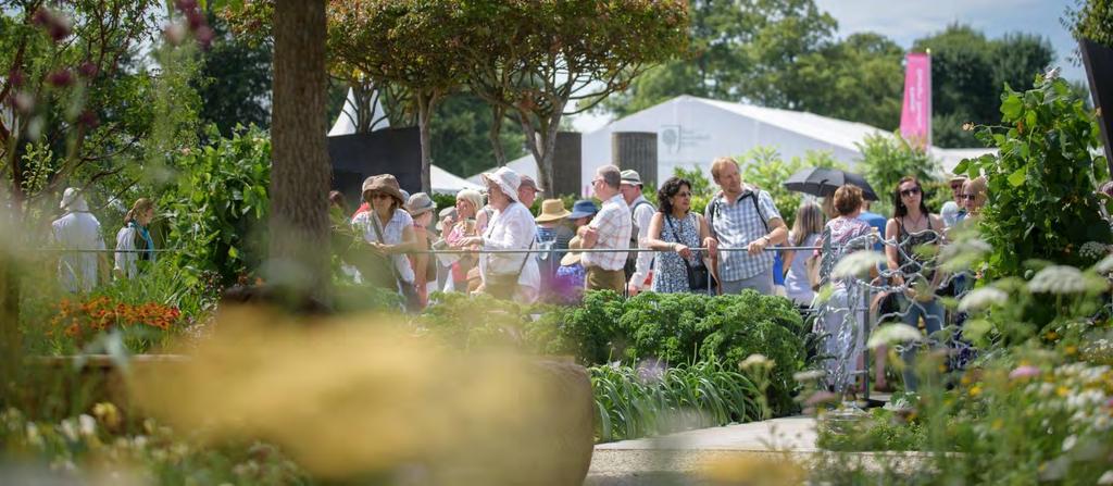 Engage The RHS Hampton Court Palace Flower Show is the largest annual flower show in the UK, providing sponsors and exhibitors with a powerful sales and marketing platform in one of the most affluent