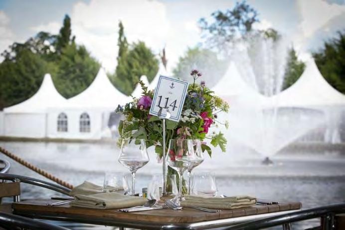Preview Evening Garden Functions Exclusive to garden sponsors, dedicated space can be reserved next to the gardens for private Preview Evening garden functions The official show caterer can provide