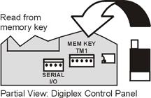 7 PARADOX MEMORY KEY The Paradox Memory Key is not verified by UL. Copy the programmed contents of one Digiplex Control Panel into the Paradox Memory Key.