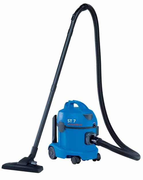 SMALL. LIGHTWEIGHT. MANOEUVRABLE. A VERY STRONG VACUUM CLEANER. ST 7 The powerful professional dry vac with 7 litre fleece filter bag for everyday cleaning of textile floor coverings.