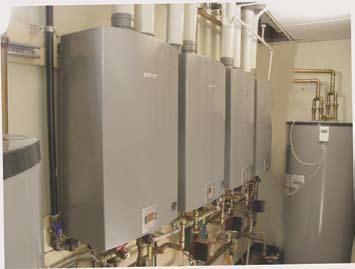 Energy savings and creates system redundancy by having 4 heaters u Additional notes on install (space savings, environmental considerations etc) This installation includes long concentric vent runs