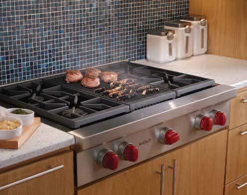 Wolf Sealed Burner Rangetops 68 Sealed Burner Rangetops. Wolf sealed burner rangetops incorporate all the gas cooking features of a Wolf dual fuel range.