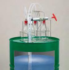 Liqui zone samplers Up to three point samples from different depths of a liquid can be taken with the Bürkle zone sampler for liquids.