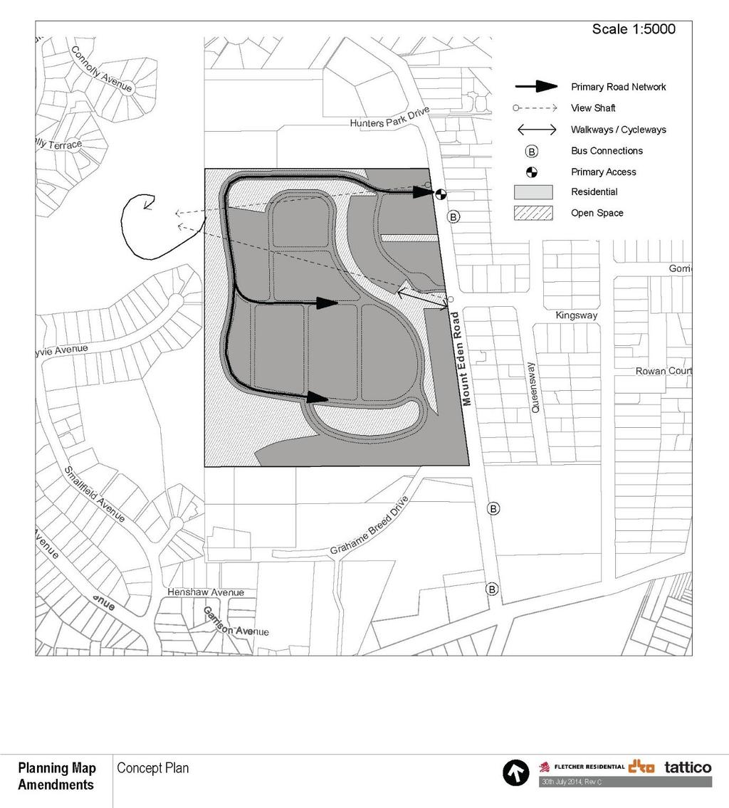 9.2.2 The concept plan provisions are summarised below: A concept plan map F08-84(a) which shows where residential development will be located and where