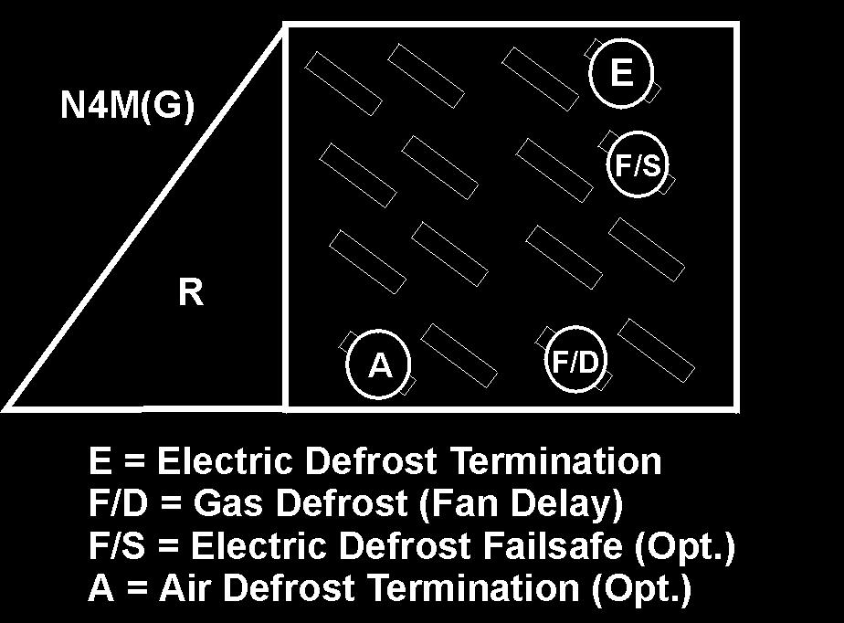 Off Time 4 34 ----- Electric 4 19 50 F Gas 4 12-15 55 F NM(G)HPA Defrost Option Settings Defrost Defrost Defrosts Duration Term. Type Per Day (Min) Temp.